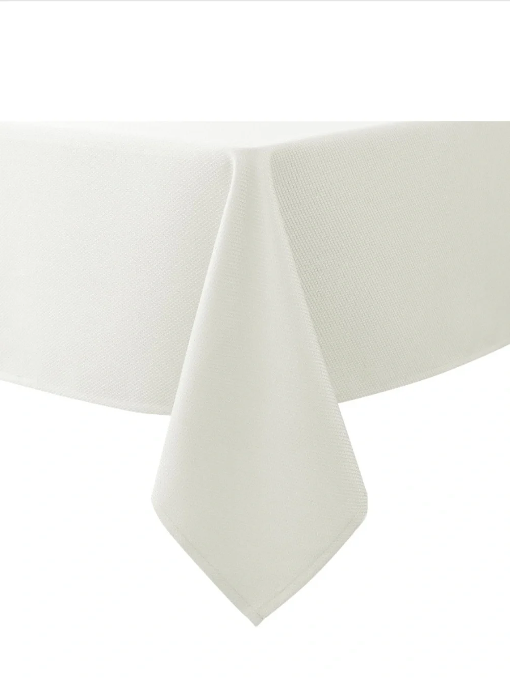 Ivory Tablecloth  100% Polyester Water-Resistant Rectangular 90x156”